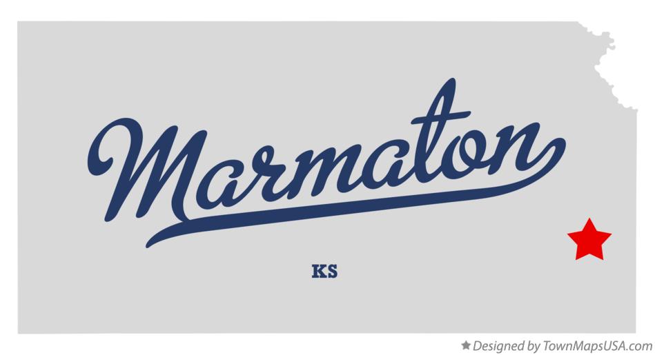 Map of Marmaton Kansas KS