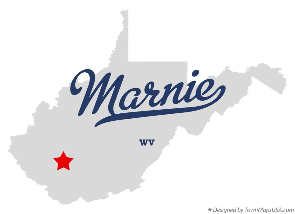 Map of Marnie West Virginia WV