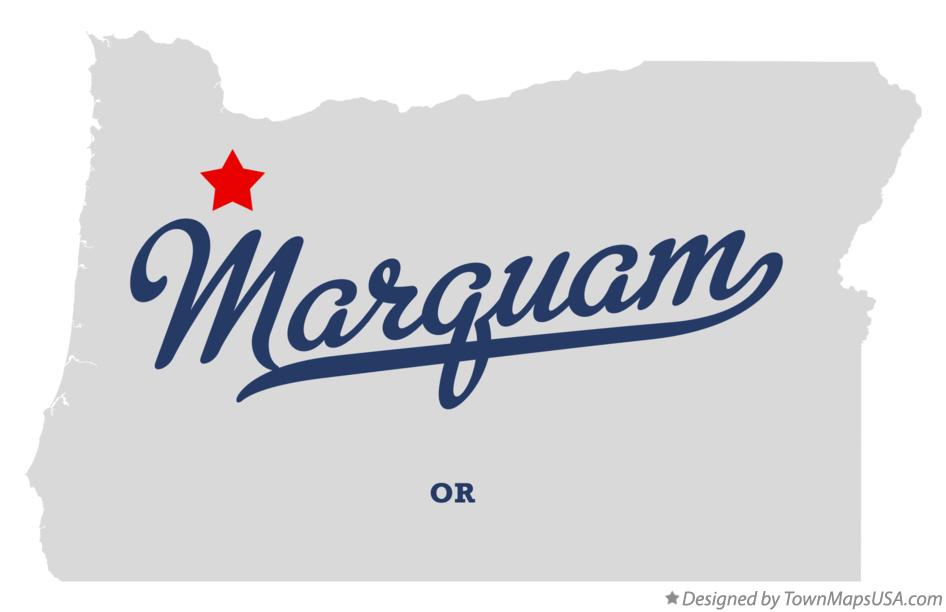 Map of Marquam Oregon OR