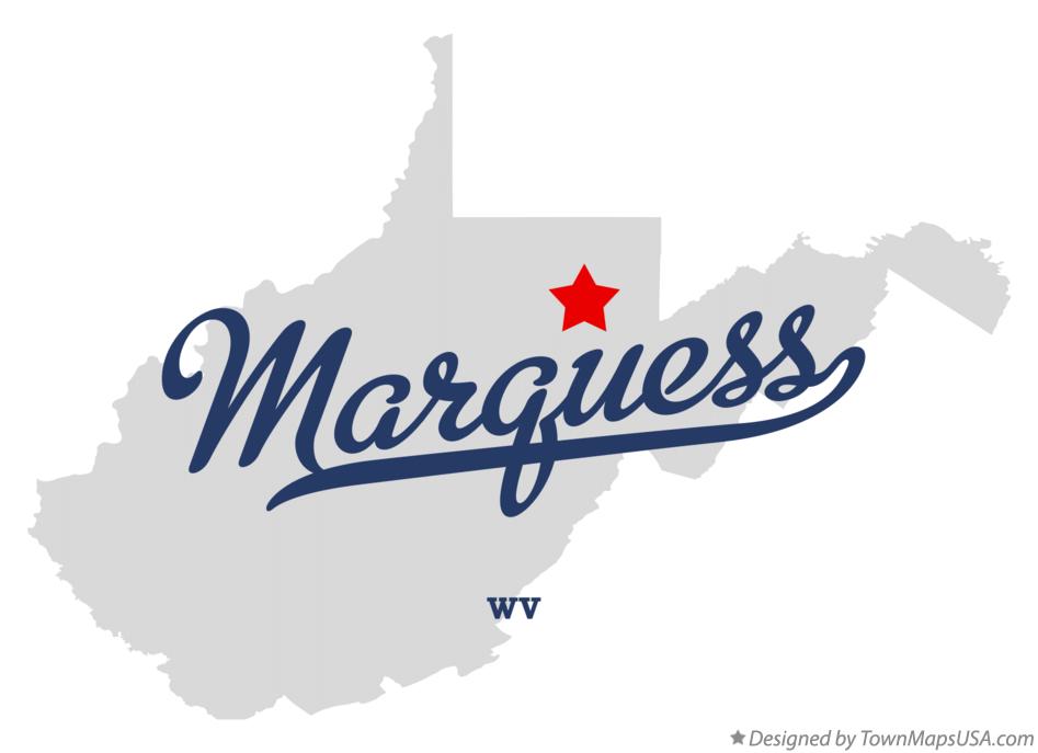 Map of Marquess West Virginia WV