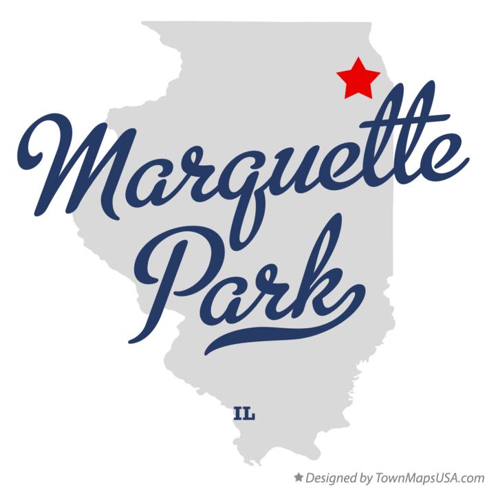 Map of Marquette Park Illinois IL