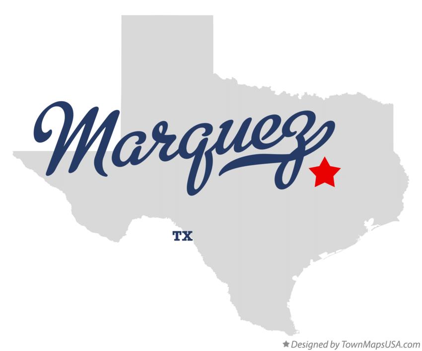 Map of Marquez Texas TX