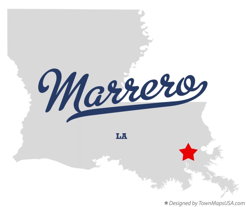 Map of Marrero Louisiana LA