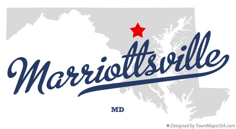 Map of Marriottsville Maryland MD