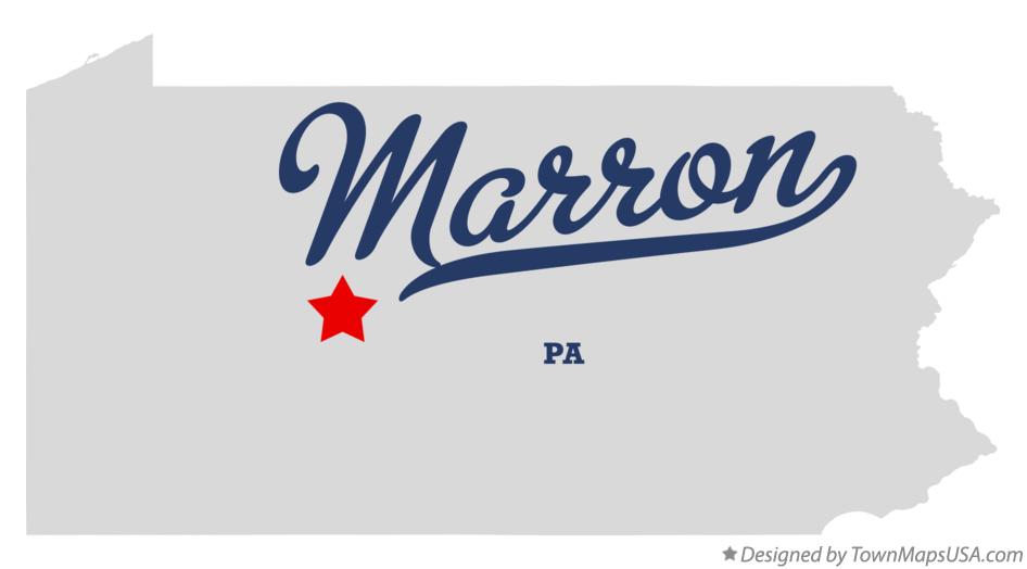 Map of Marron Pennsylvania PA