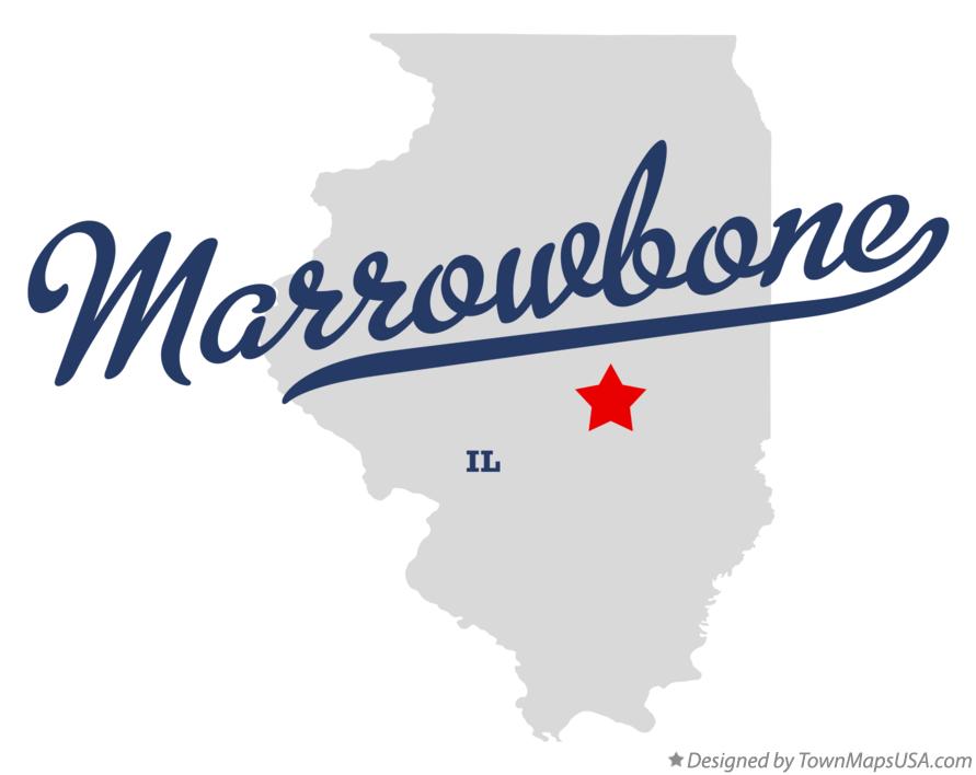Map of Marrowbone Illinois IL