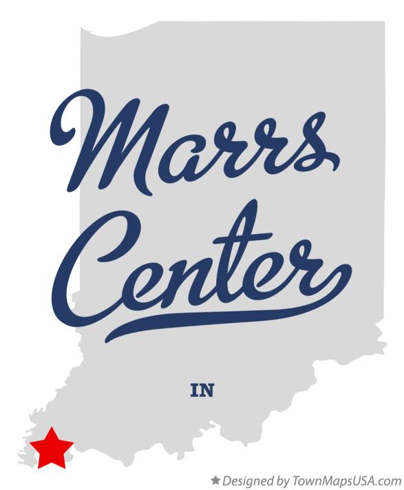 Map of Marrs Center Indiana IN