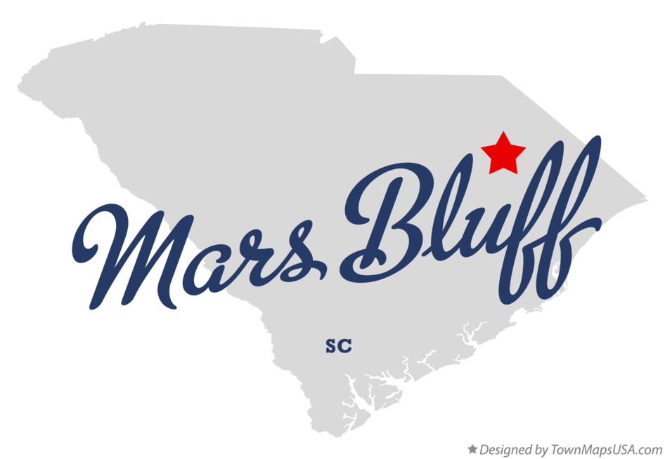 Map of Mars Bluff South Carolina SC
