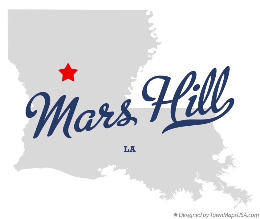 Map of Mars Hill Louisiana LA