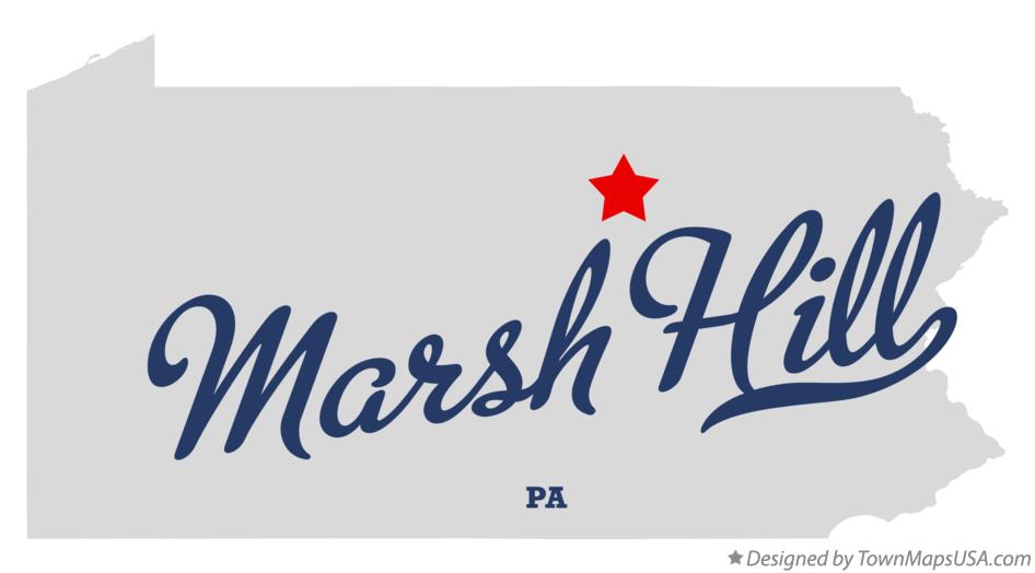 Map of Marsh Hill Pennsylvania PA