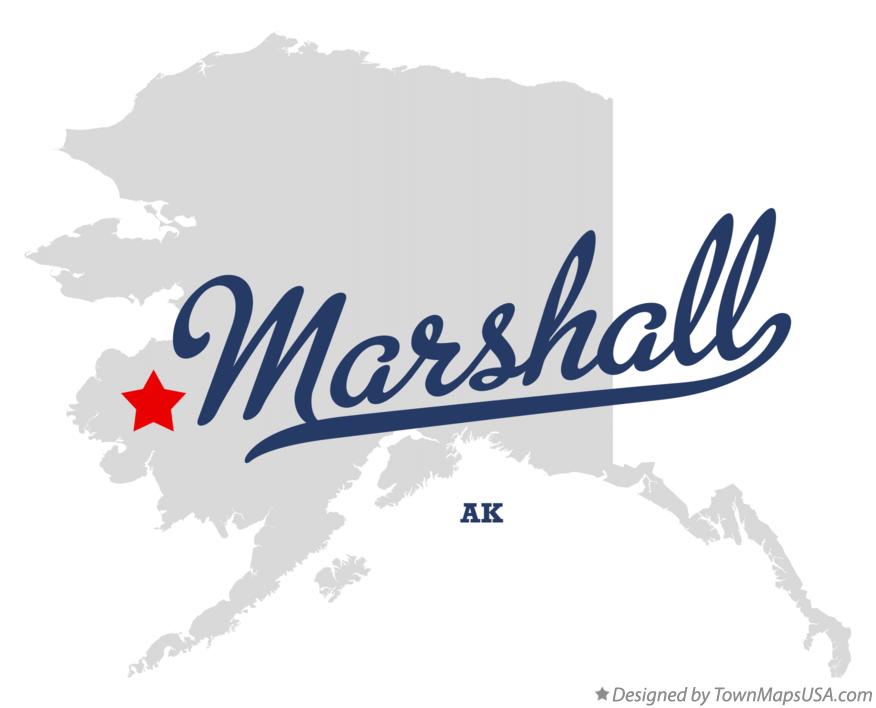 Map of Marshall Alaska AK