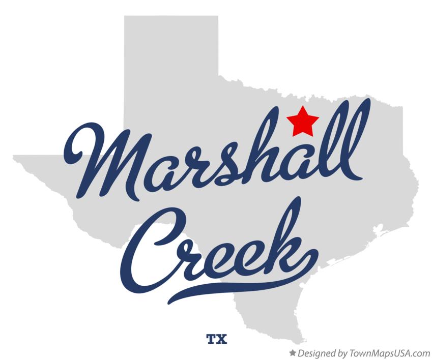 Map of Marshall Creek Texas TX