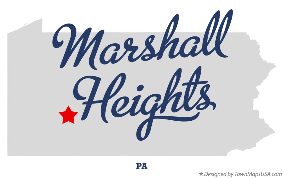 Map of Marshall Heights Pennsylvania PA