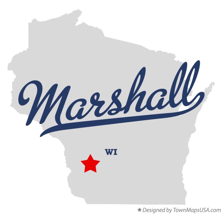 Map of Marshall Wisconsin WI