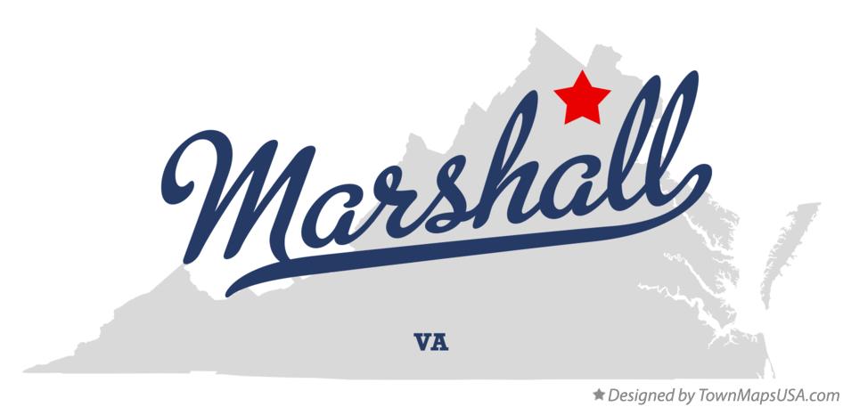 Map of Marshall Virginia VA