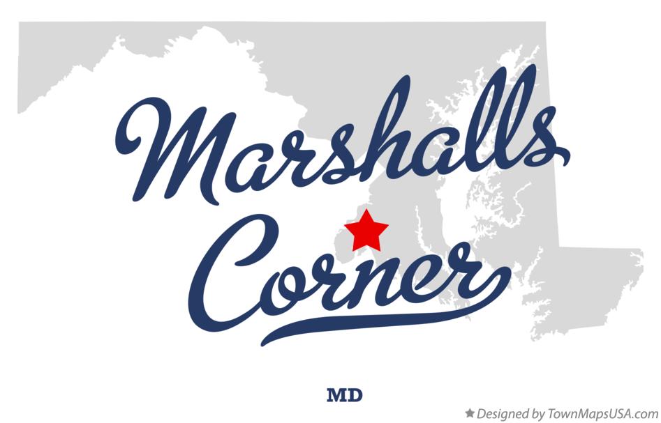 Map of Marshalls Corner Maryland MD