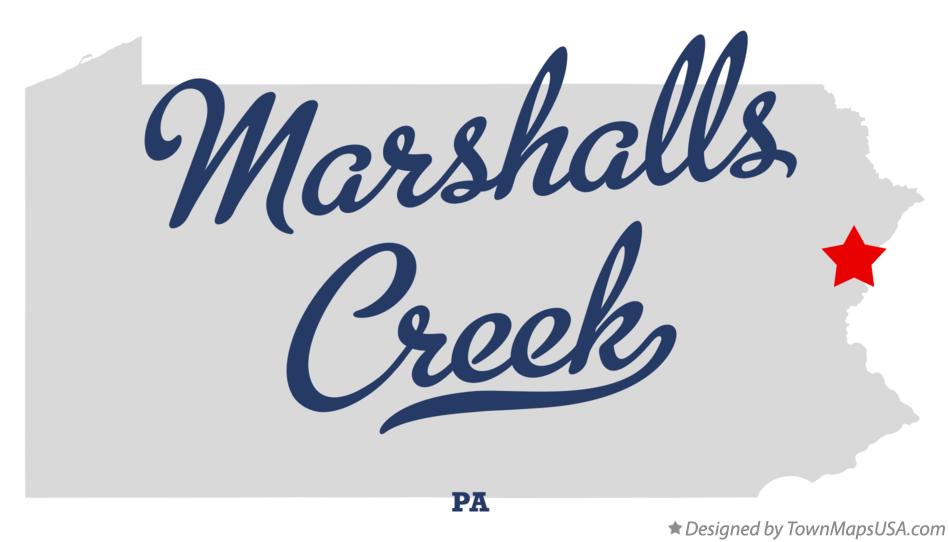 Map of Marshalls Creek Pennsylvania PA