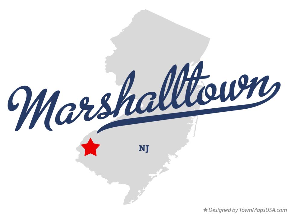Map of Marshalltown New Jersey NJ