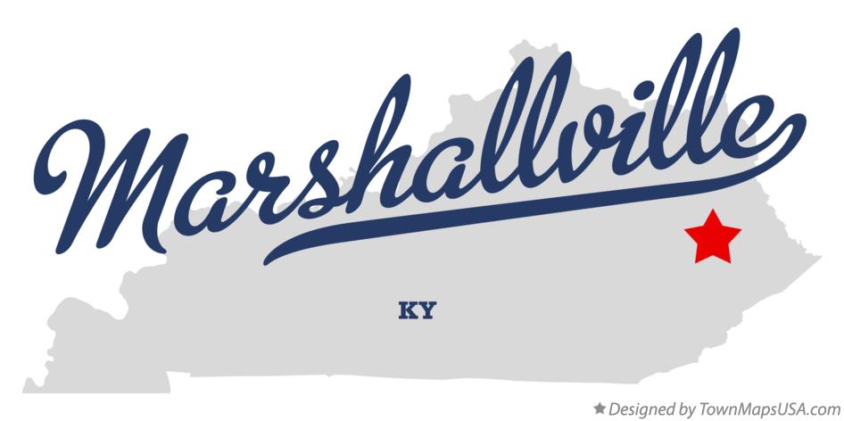 Map of Marshallville Kentucky KY