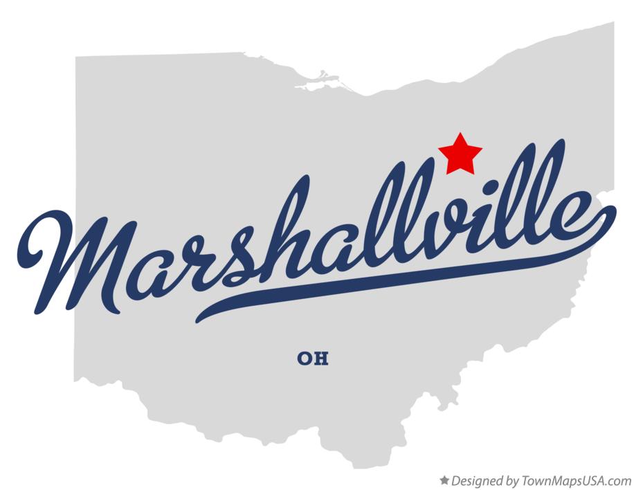 Map of Marshallville Ohio OH