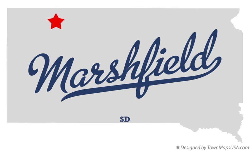 Map of Marshfield South Dakota SD
