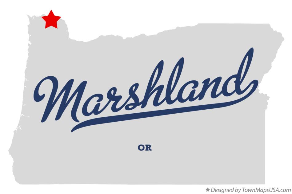 Map of Marshland Oregon OR
