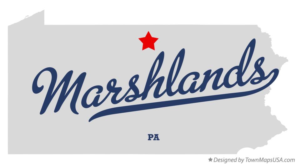 Map of Marshlands Pennsylvania PA
