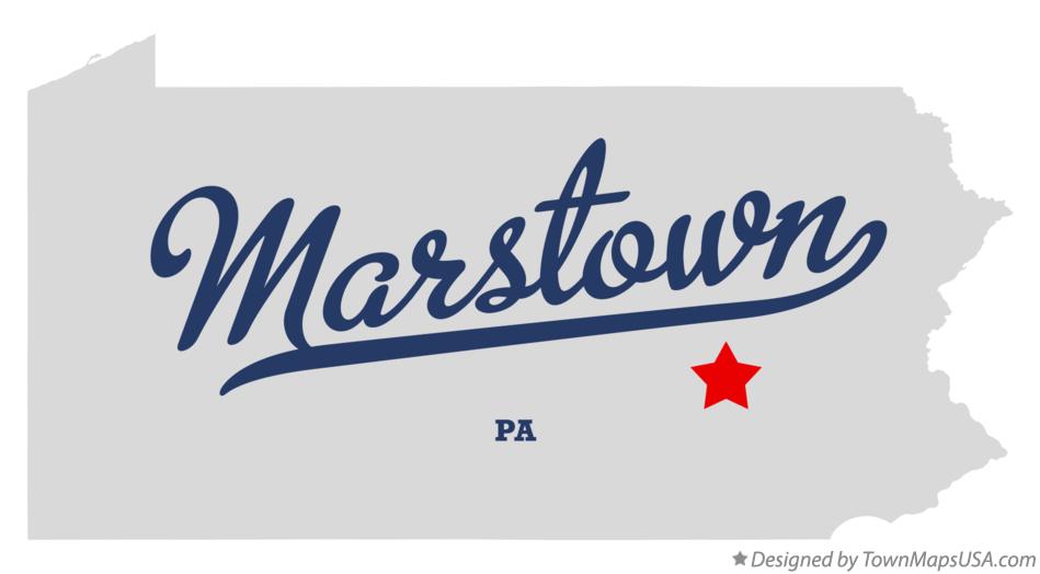 Map of Marstown Pennsylvania PA