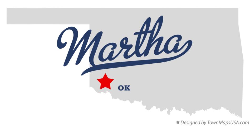 Map of Martha Oklahoma OK
