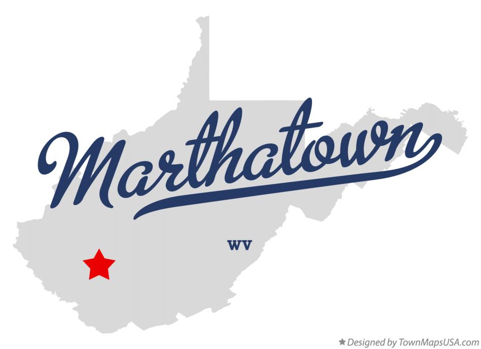 Map of Marthatown West Virginia WV