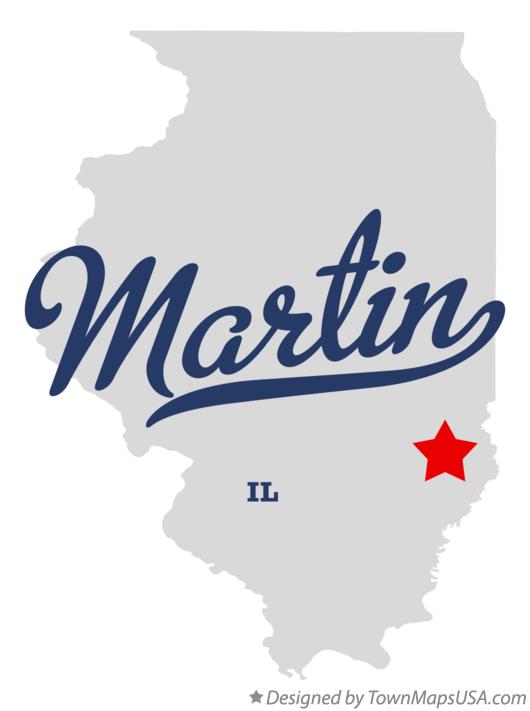 Map of Martin Illinois IL