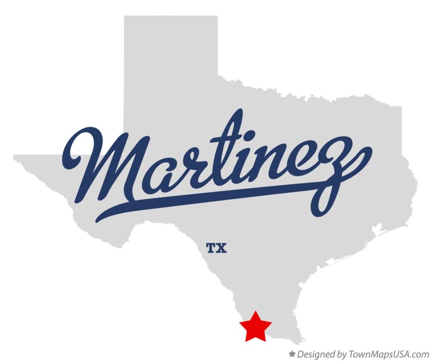 Map of Martinez Texas TX