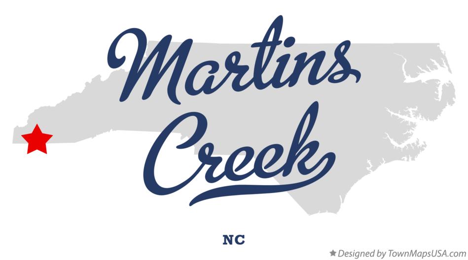 Map of Martins Creek North Carolina NC