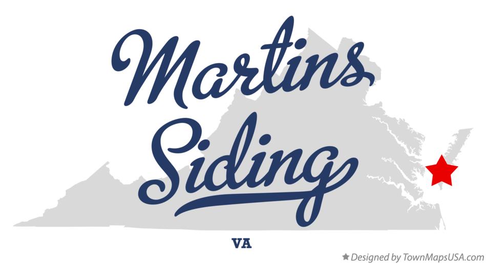 Map of Martins Siding Virginia VA