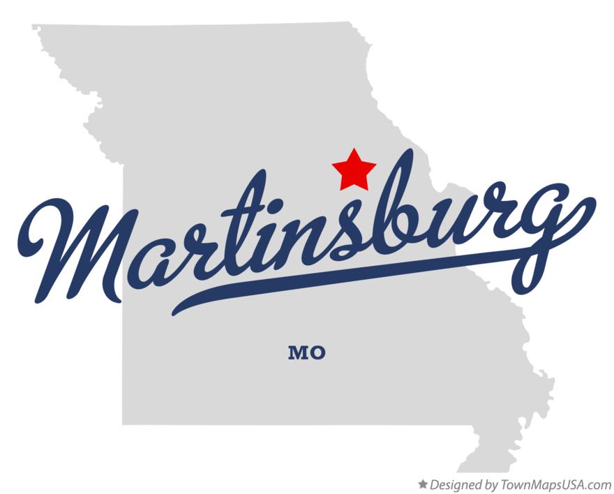 Map of Martinsburg Missouri MO