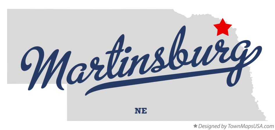 Map of Martinsburg Nebraska NE
