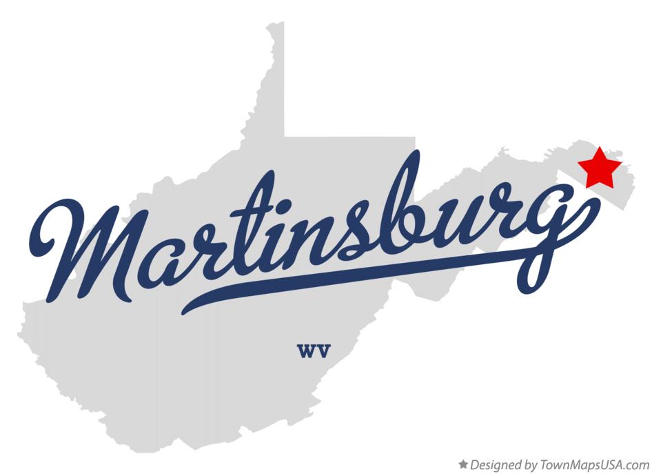 Map Of Martinsburg Wv West Virginia