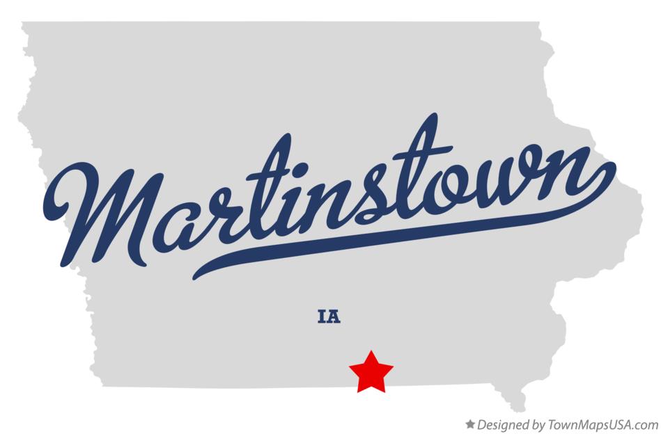 Map of Martinstown Iowa IA