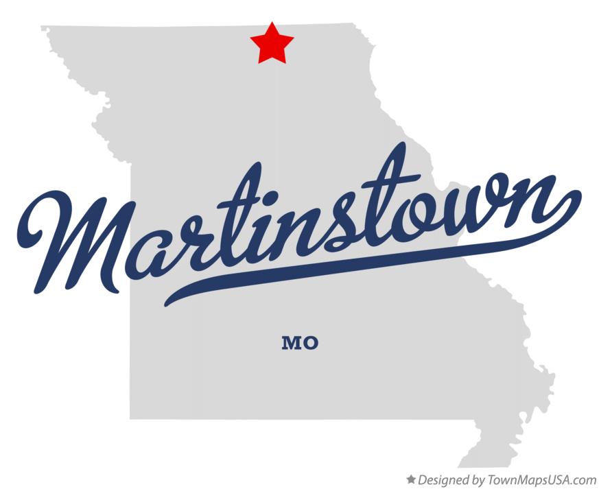 Map of Martinstown Missouri MO