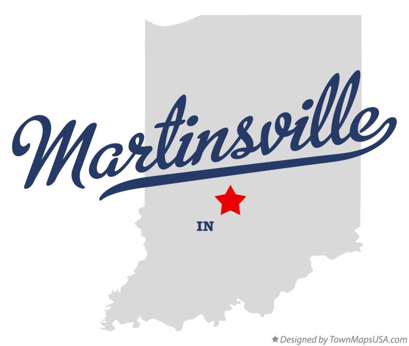 Map of Martinsville Indiana IN