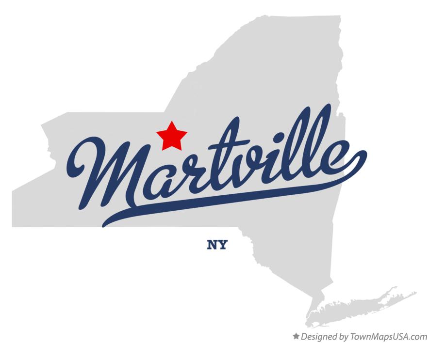 Map of Martville New York NY