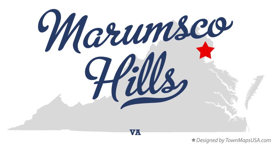 Map of Marumsco Hills Virginia VA