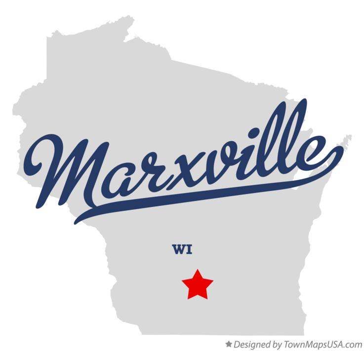 Map of Marxville Wisconsin WI