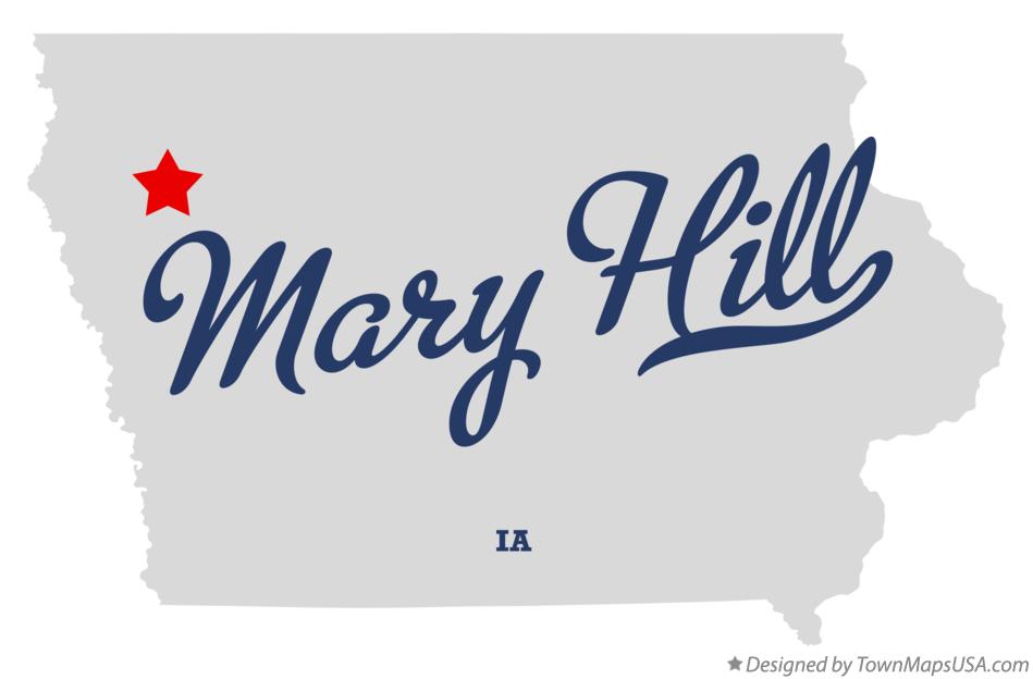 Map of Mary Hill Iowa IA