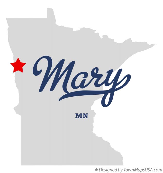 Map of Mary Minnesota MN