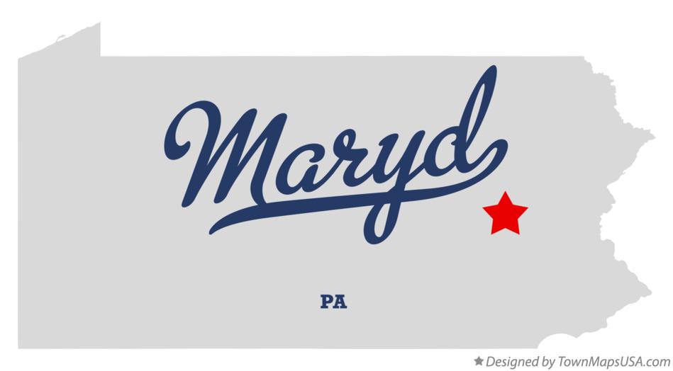 Map of Maryd Pennsylvania PA