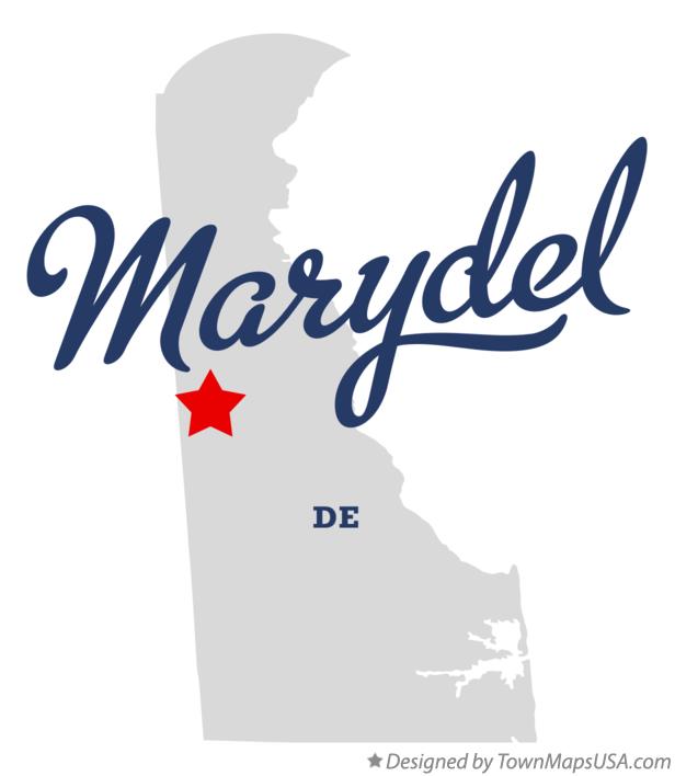 Map of Marydel Delaware DE