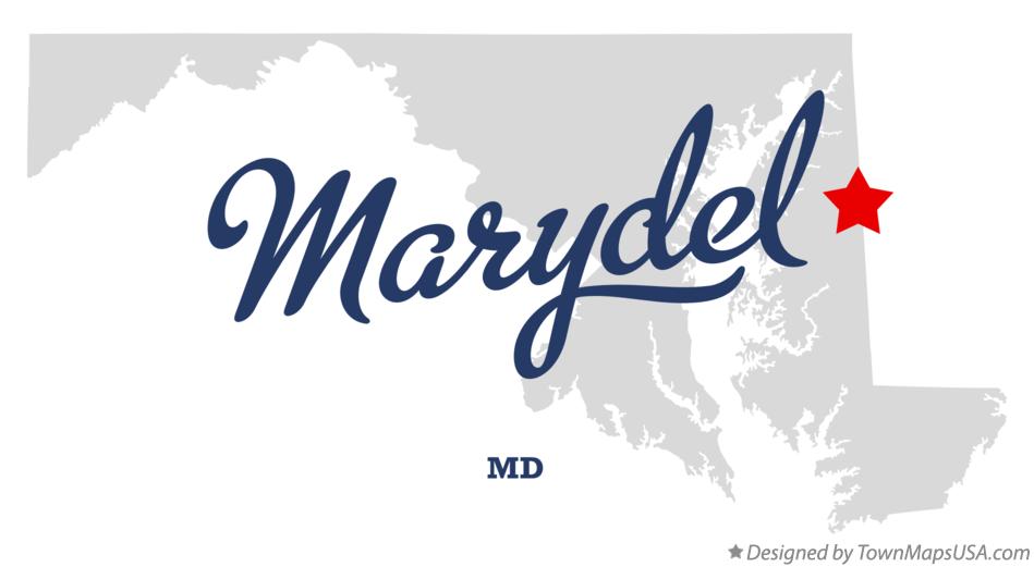 Map of Marydel Maryland MD