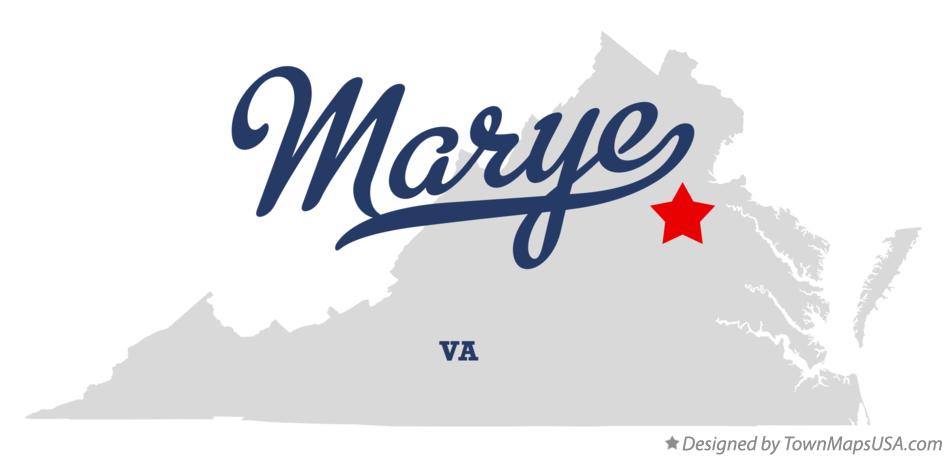 Map of Marye Virginia VA