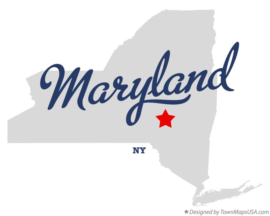 Map of Maryland New York NY